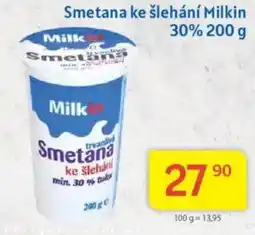 Kubík potraviny Smetana ke šlehání Milkin 30% nabídka