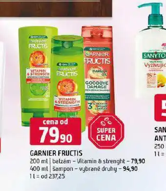 Terno Garnier fructis šampon nabídka