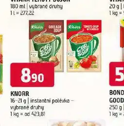 Terno Knorr instantní polévka nabídka