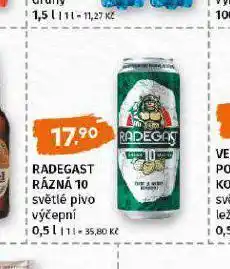 Terno Pivo radegast ryze hořká 12 nabídka