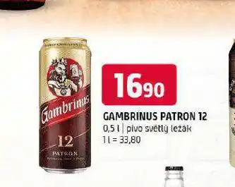 Terno Pivo gambrinus patron 12 nabídka