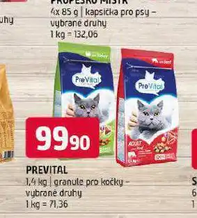 Terno Prevital granule pro kočky nabídka