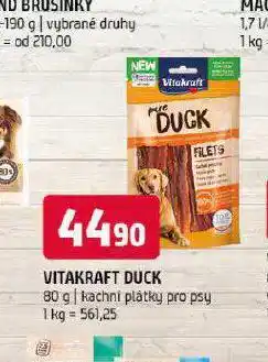 Terno Vitakraft duck kachní plátky pro psy nabídka