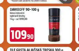 Terno Davidoff instantní káva nabídka