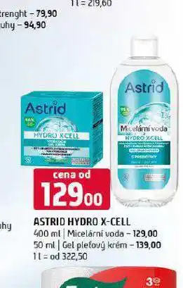 Terno Astrid hydro x-cell gel pleťový krém nabídka