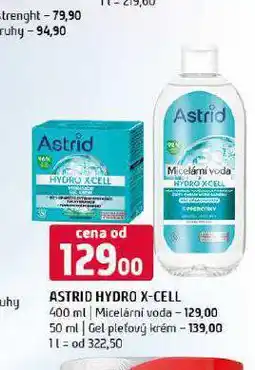 Terno Astrid hydro x-cell micelární voda nabídka