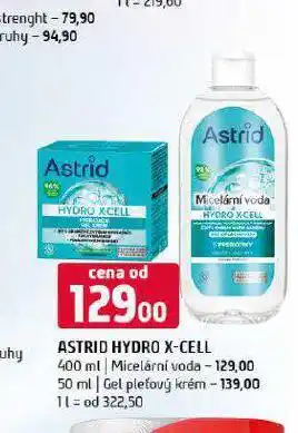 Terno Astrid hydro x-cell micelární voda nabídka