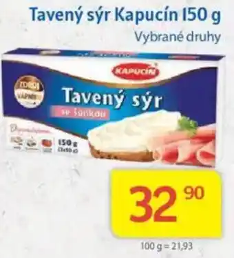 Kubík potraviny Tavený sýr Kapucín nabídka