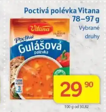 Kubík potraviny Poctivá polévka Vitana nabídka