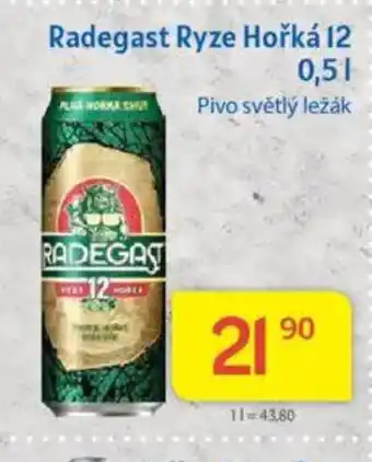 Kubík potraviny Radegast Ryze Hořká 12 nabídka