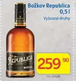 Kubík potraviny Božkov Republica nabídka