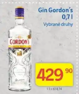 Kubík potraviny GORDON'S Gin nabídka