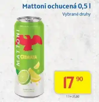 Kubík potraviny MATTONI ochucená nabídka