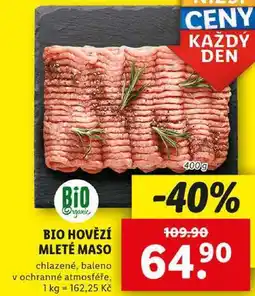 Lidl BIO HOVĚZÍ MLETÉ MASO, 400 g nabídka