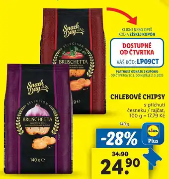 Lidl CHLEBOVÉ CHIPSY, 140 g nabídka