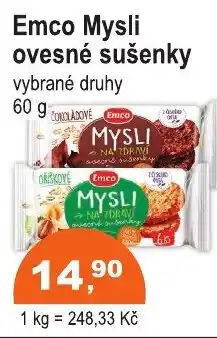 COOP DISKONT EMCO Mysli ovesné sušenky nabídka