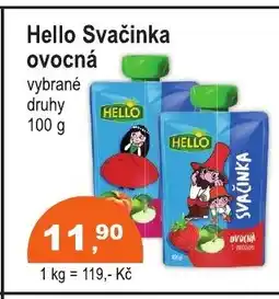 COOP DISKONT HELLO Svačinka ovocná nabídka