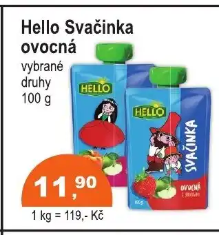 COOP DISKONT HELLO Svačinka ovocná nabídka