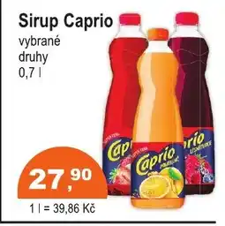 COOP DISKONT Sirup Caprio nabídka