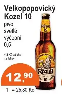 COOP DISKONT Velkopopovický Kozel 10 nabídka