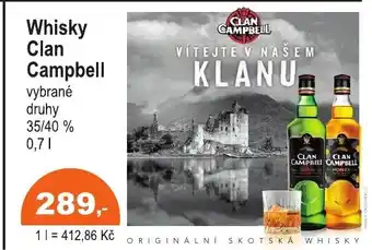 COOP DISKONT Whisky Clan Campbell nabídka