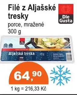 COOP DISKONT Filé z Aljašské tresky nabídka