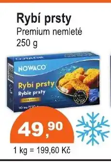 COOP DISKONT NOWACO Rybí prsty nabídka