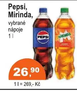 COOP DISKONT Pepsi, Mirinda nabídka