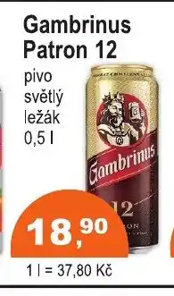 COOP DISKONT Gambrinus Patron 12 nabídka