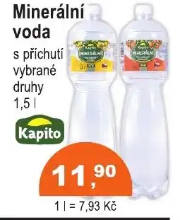 COOP DISKONT Minerální voda nabídka