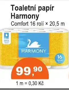 COOP DISKONT HARMONY Toaletní papír nabídka