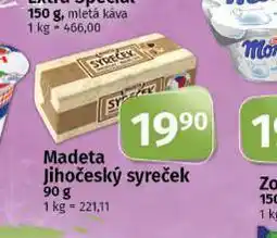 Coop Madeta jihočeský syreček nabídka