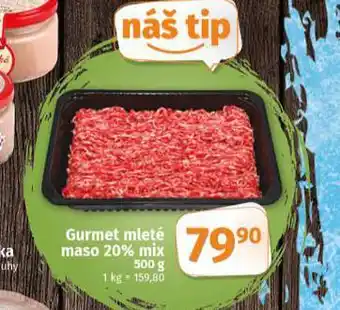 Coop Glurmet mleté maso 20% mix nabídka