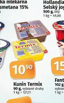 Coop Kunín termix nabídka