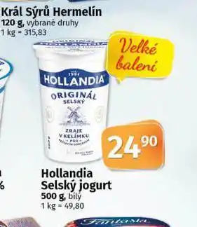 Coop Hollandia selský jogurt nabídka