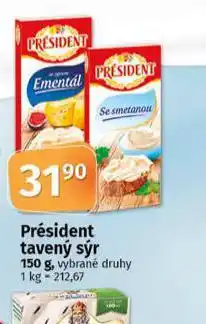 Coop Président tavený sýr nabídka