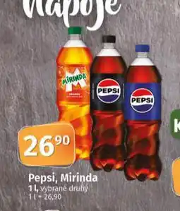 Coop Pepsi, mirinda nabídka