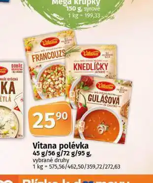 Coop Vitana polévka nabídka