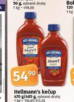 Coop Hellmann´s kečup nabídka