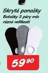 COOP DISKONT Skryté ponožky nabídka