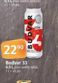 Coop Pivo budvar 33 nabídka