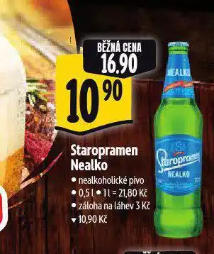 Albert Pivo staropramen nealko nabídka