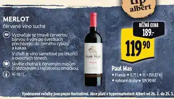 Albert Paul mas merlot nabídka