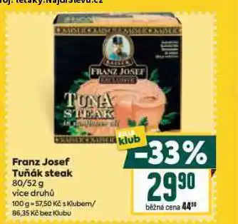 Billa Franz josef tuňák steak nabídka