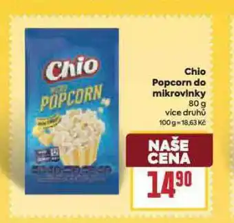 Billa Chio popcorn do mikrvlnky nabídka