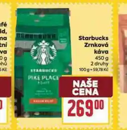 Billa Starbucks zrnková káva nabídka