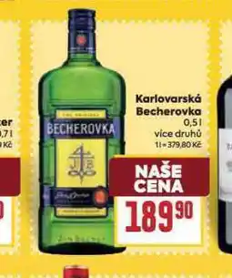 Billa Karlovarská becherovka nabídka