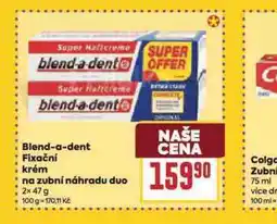 Billa Blend a dent fixační krém na zubní náhrady nabídka