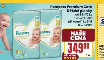 Billa Pampers dětské plenky nabídka