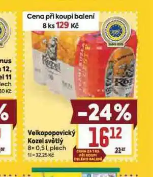 Billa Pivo velkopopovický kozel 10 nabídka